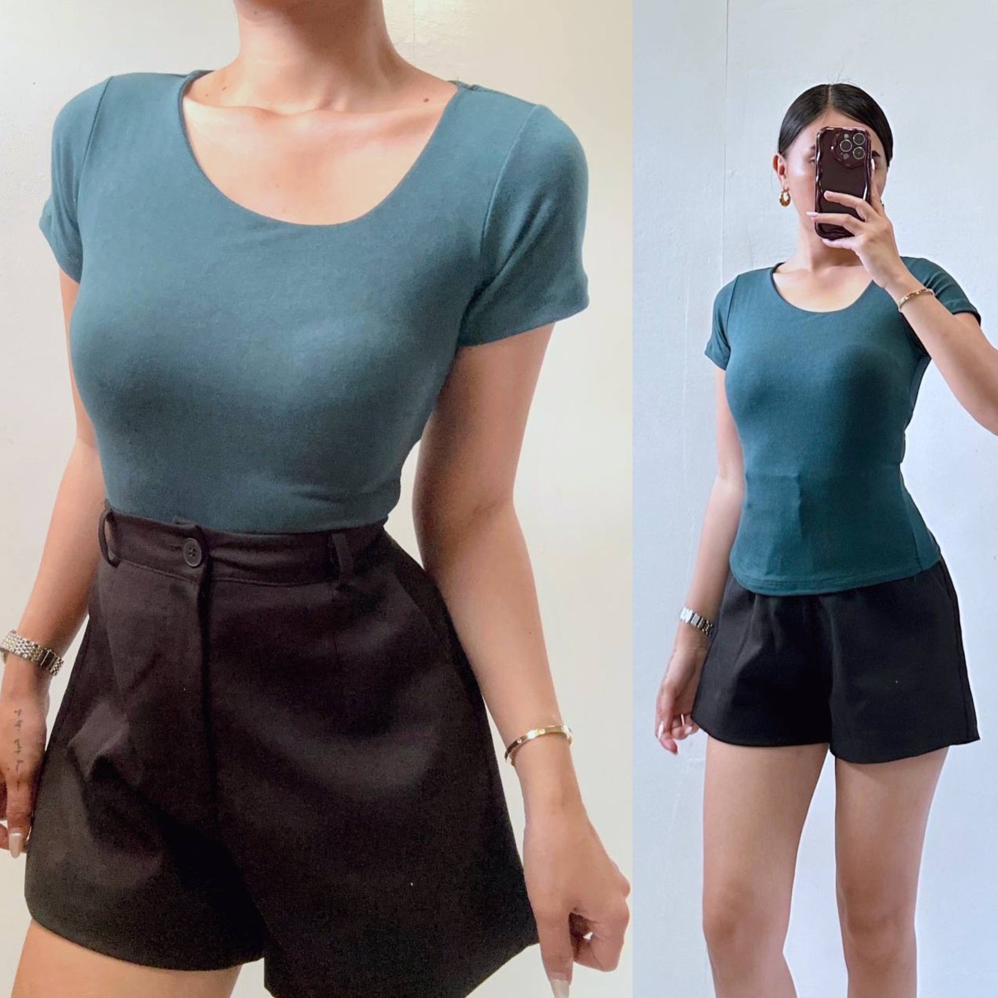 ZIG Crop Top- Body hugging top