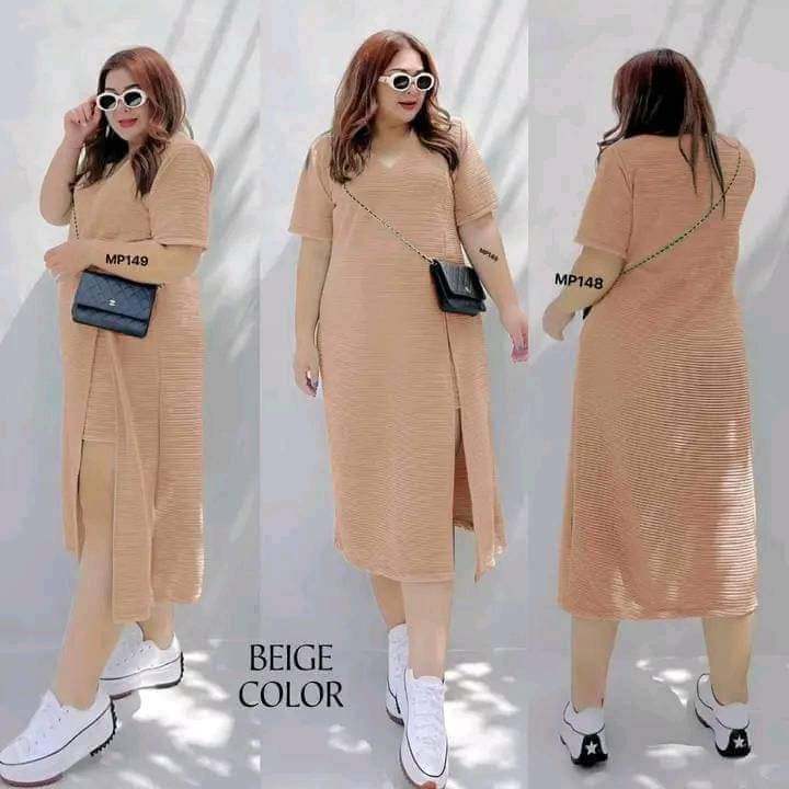 🪆 2-in-1 PLUS SIZE DRESS with SHORTS — CAMILLE COORDINATES COLLECTION‼️