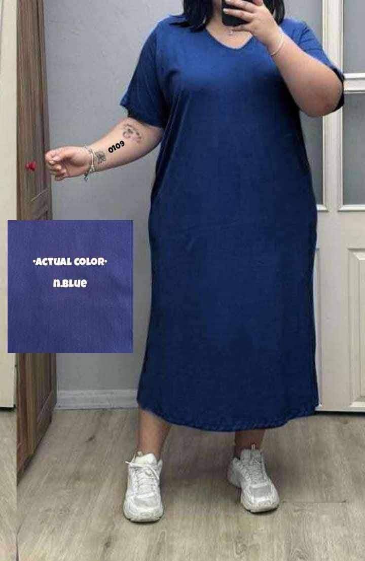 Trendy Pocket Perfect V-Neck Dress with Side pockets