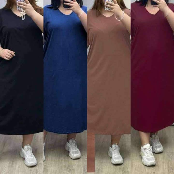 Trendy Pocket Perfect V-Neck Dress with Side pockets