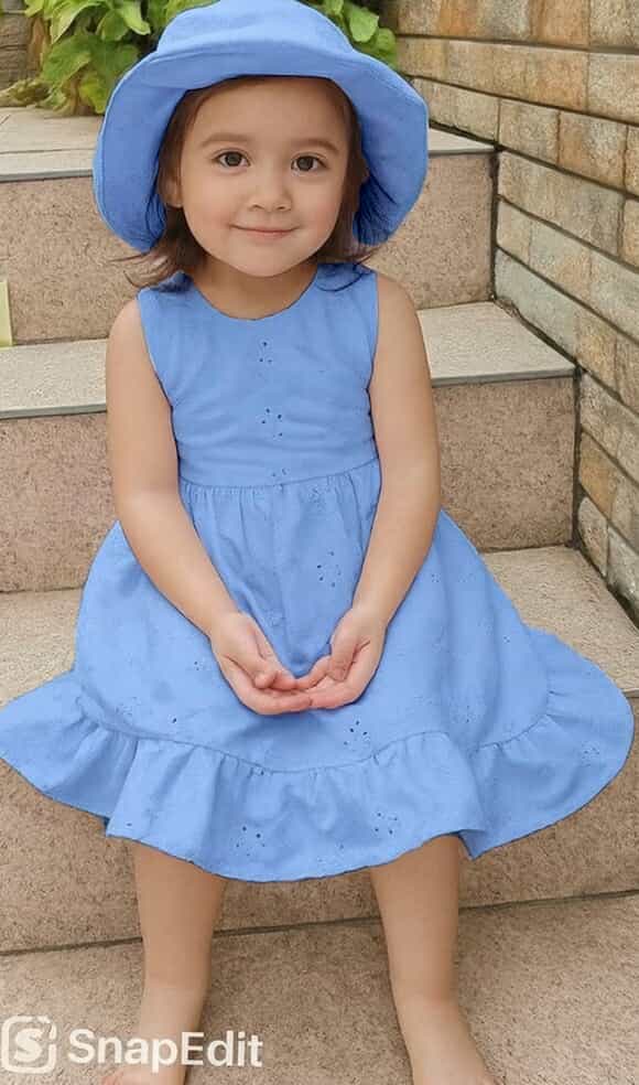 ZOEY Sando Ribbon Dress with Hat – Sweet, Stylish & Summer-Ready
