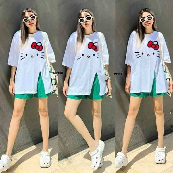 Women's Long Top with Side Slit Pair with Short | Printed | Casual Everyday Look
