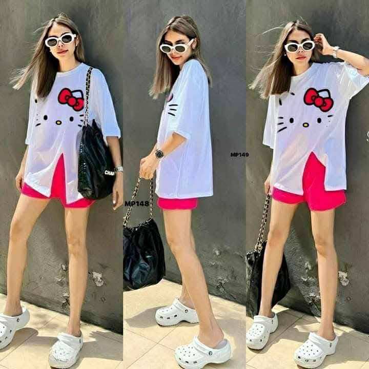 Women's Long Top with Side Slit Pair with Short | Printed | Casual Everyday Look