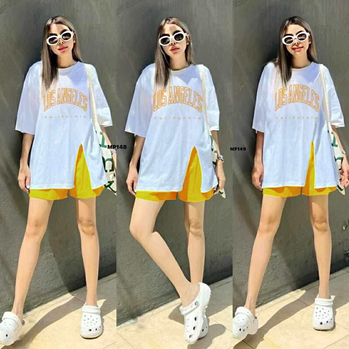 Women's Long Top with Side Slit Pair with Short | Printed | Casual Everyday Look