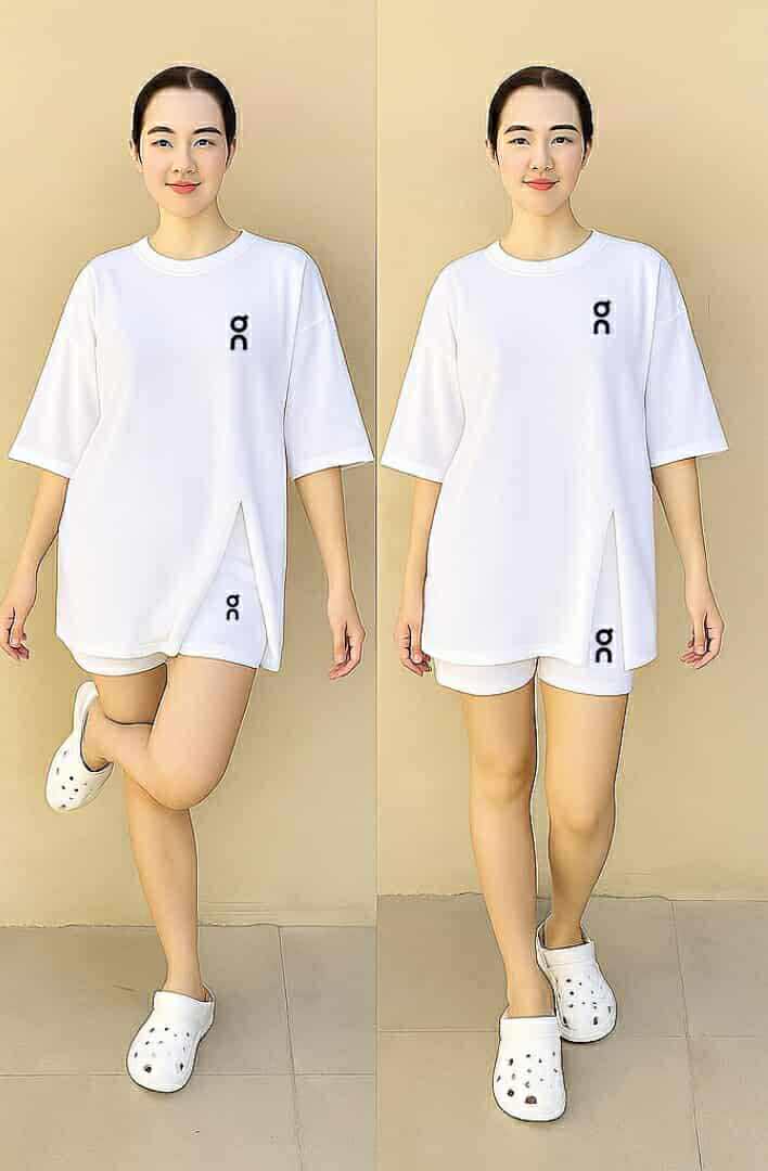 Women's Long Top with Side Slit Pair with Short | Printed | Casual Everyday Look