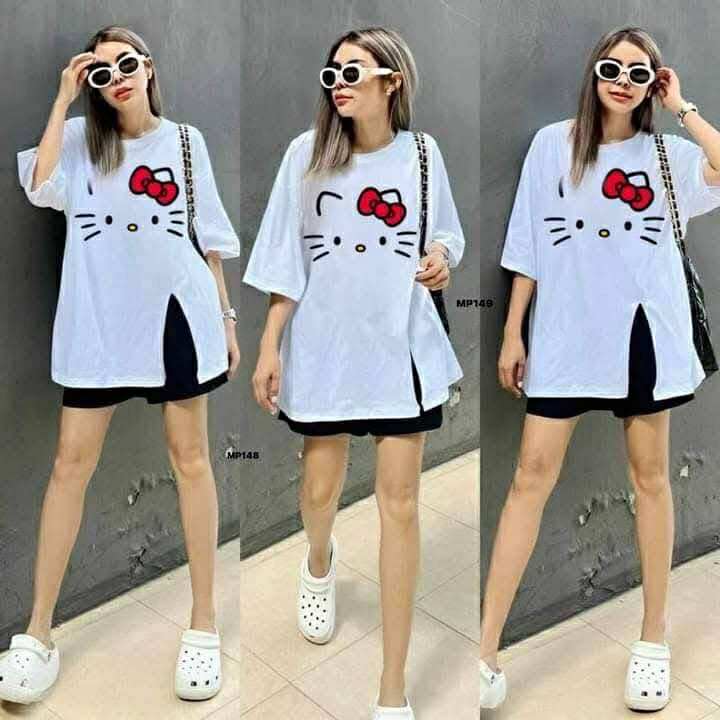 Women's Long Top with Side Slit Pair with Short | Printed | Casual Everyday Look