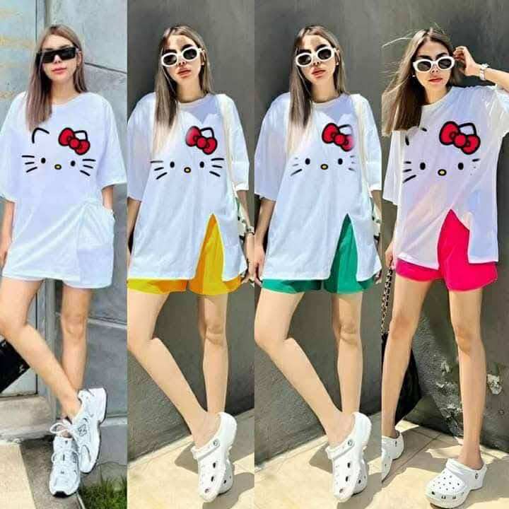 Women's Long Top with Side Slit Pair with Short | Printed | Casual Everyday Look