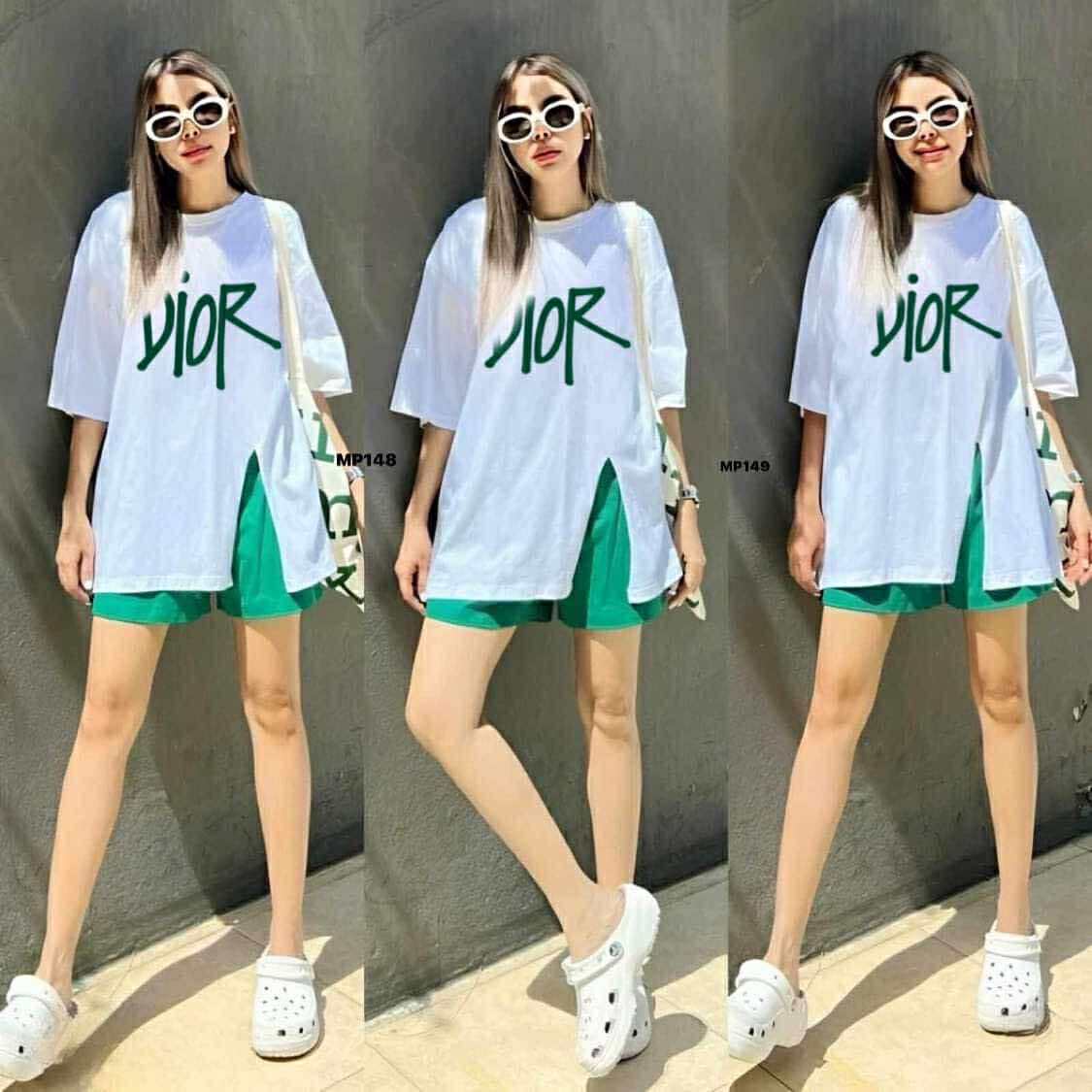 Women's Long Top with Side Slit Pair with Short | Printed | Casual Everyday Look