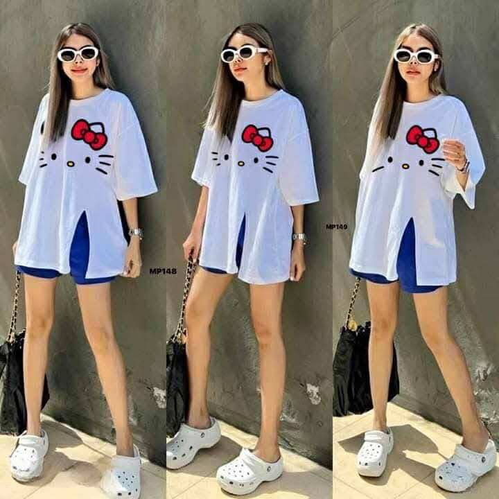 Women's Long Top with Side Slit Pair with Short | Printed | Casual Everyday Look