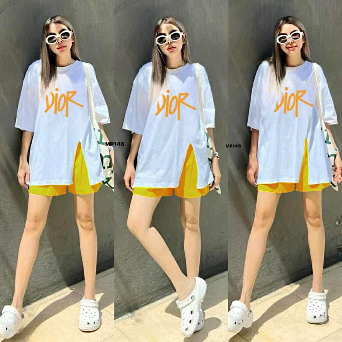 Women's Long Top with Side Slit Pair with Short | Printed | Casual Everyday Look