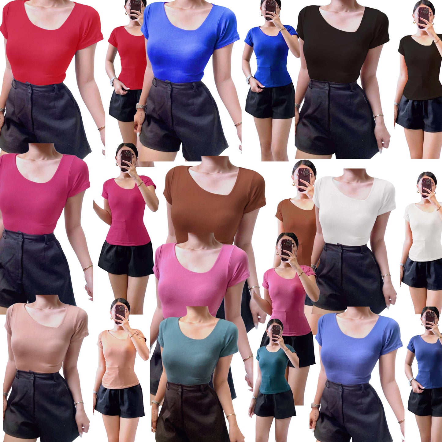 ZIG Crop Top- Body hugging top
