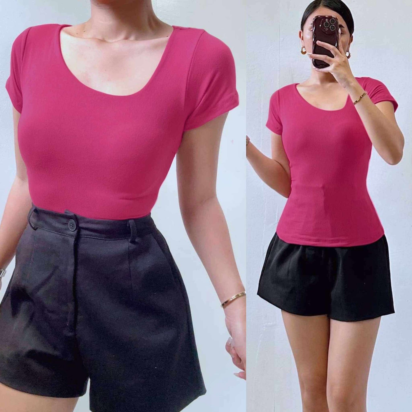 ZIG Crop Top- Body hugging top