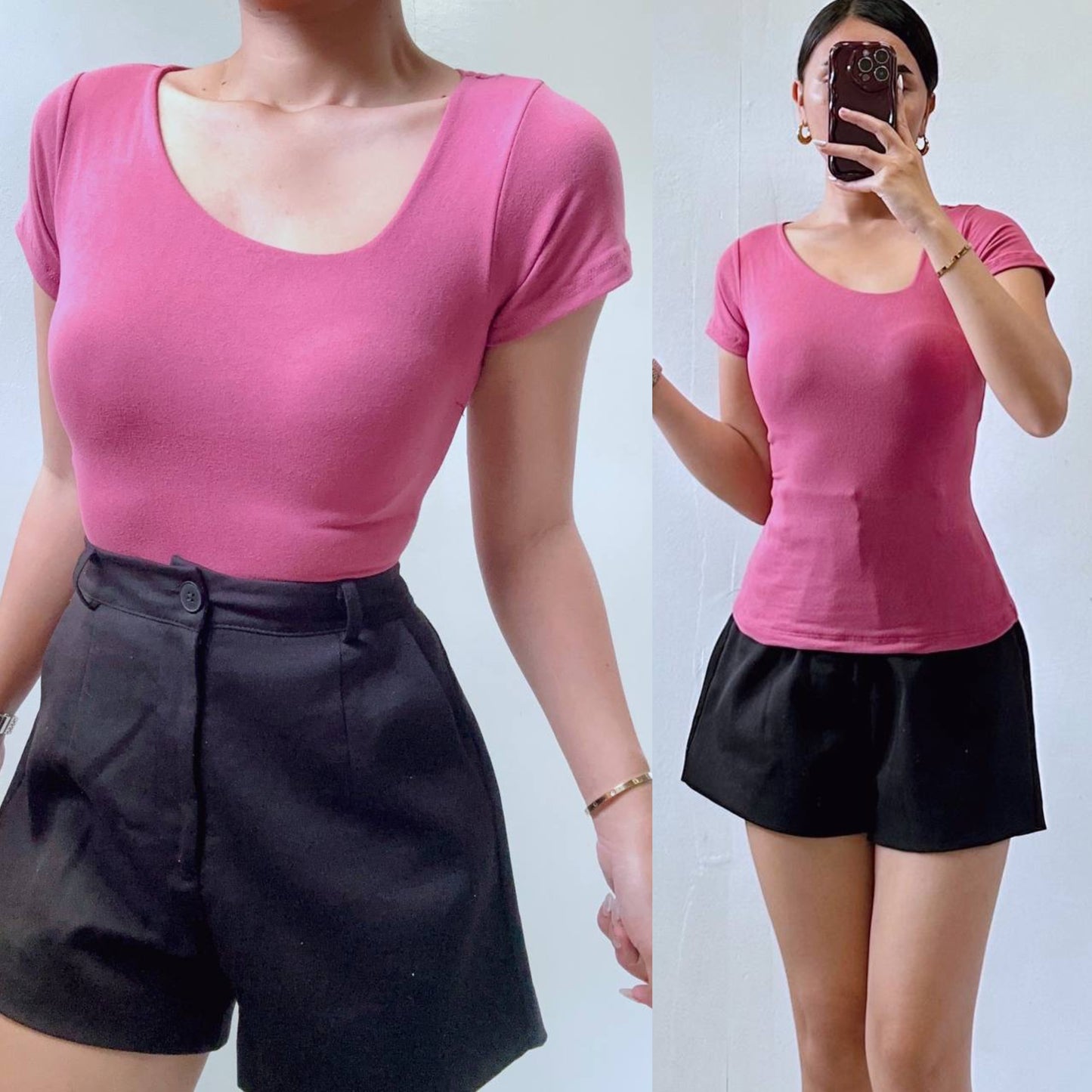 ZIG Crop Top- Body hugging top