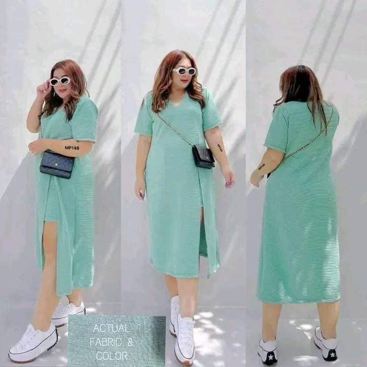 🪆 2-in-1 PLUS SIZE DRESS with SHORTS — CAMILLE COORDINATES COLLECTION‼️