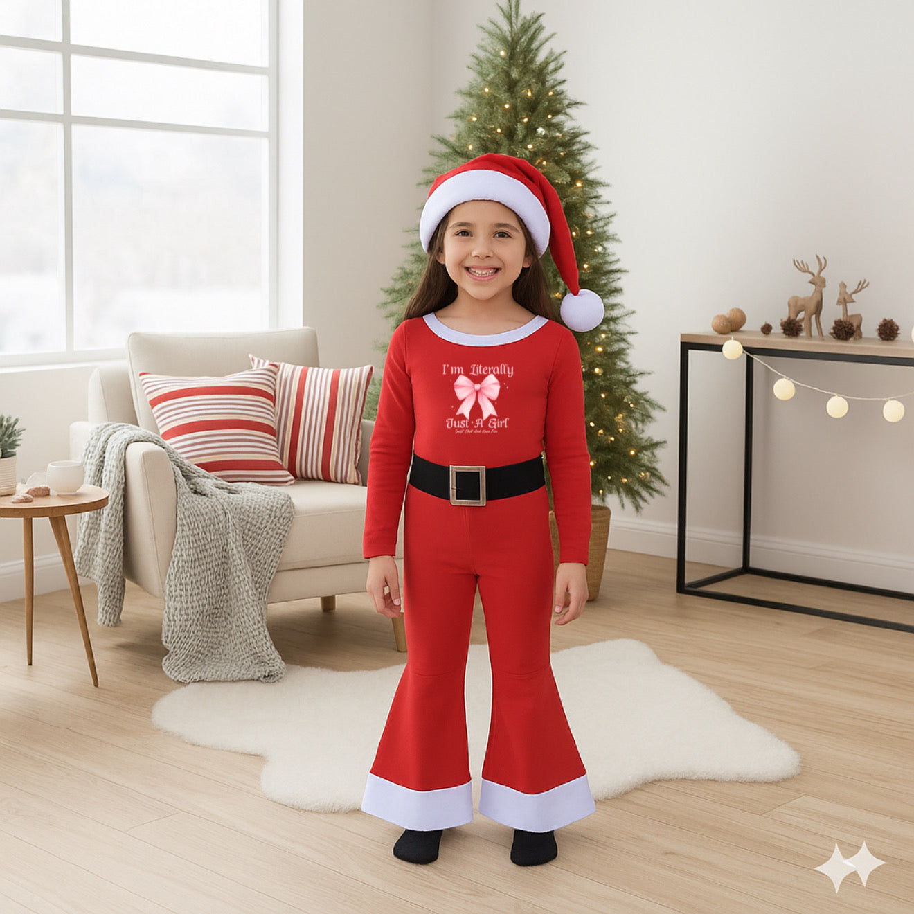 Kids’ Premium Santa Costume Set – Boys & Girls Holiday Outfit (Ages 3–12) | Soft Special Fabric