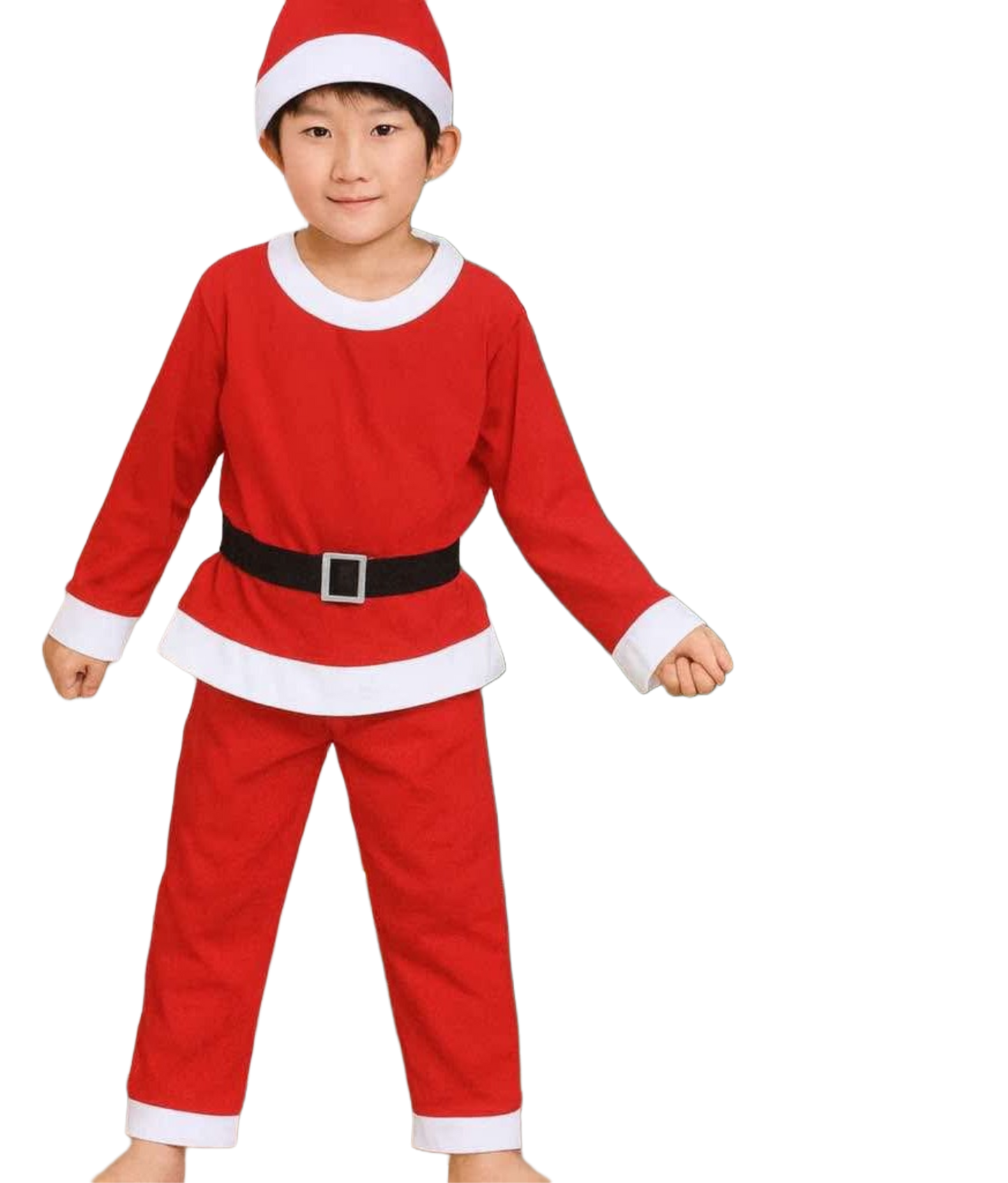 Kids’ Premium Santa Costume Set – Boys & Girls Holiday Outfit (Ages 3–12) | Soft Special Fabric