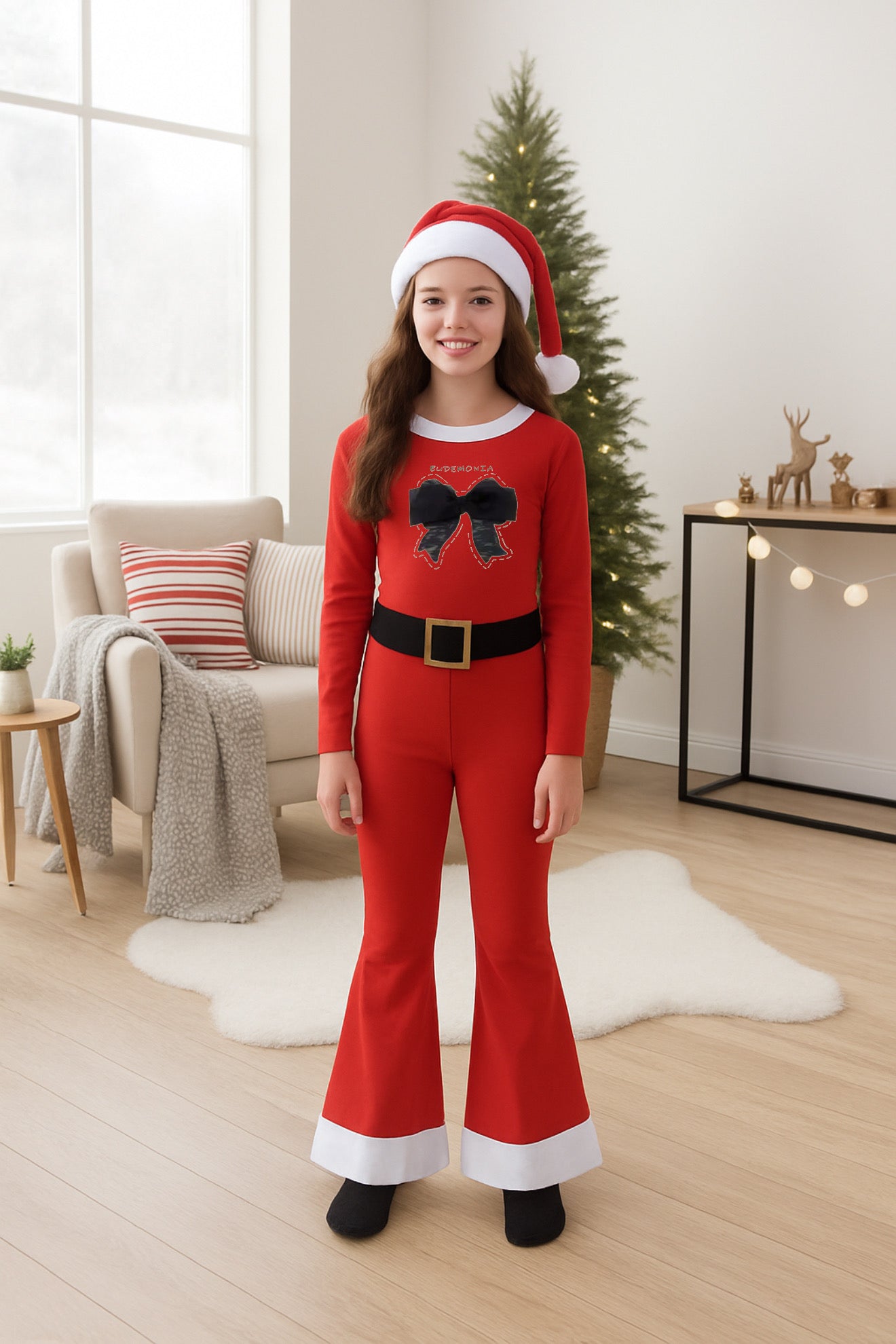 Kids’ Premium Santa Costume Set – Boys & Girls Holiday Outfit (Ages 3–12) | Soft Special Fabric